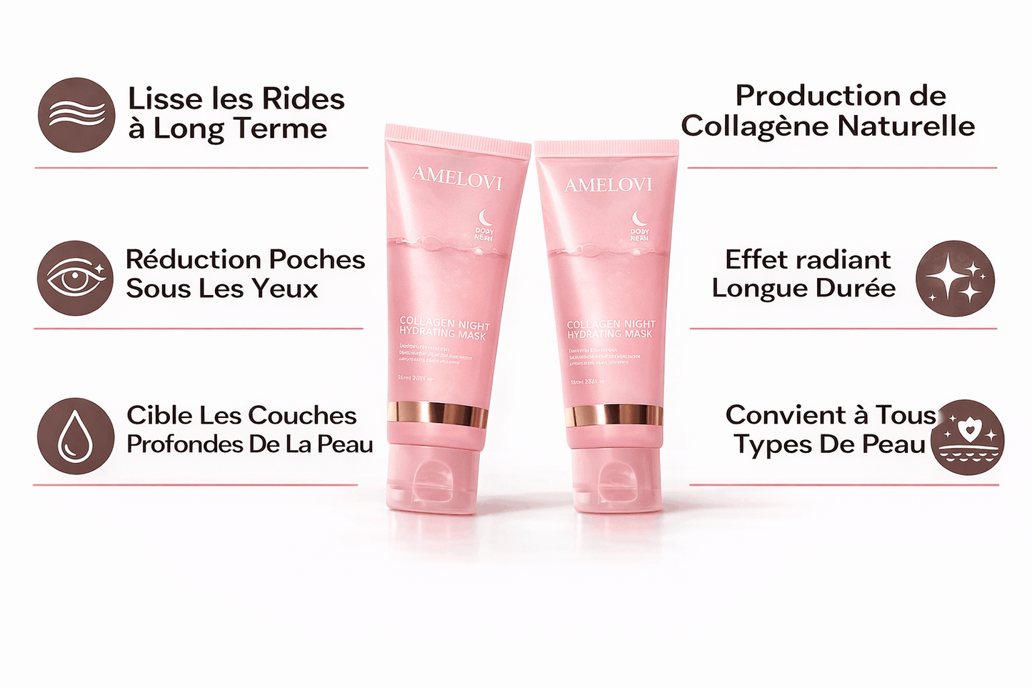 AmeloviBeauty- Masque au Collagène Biologique