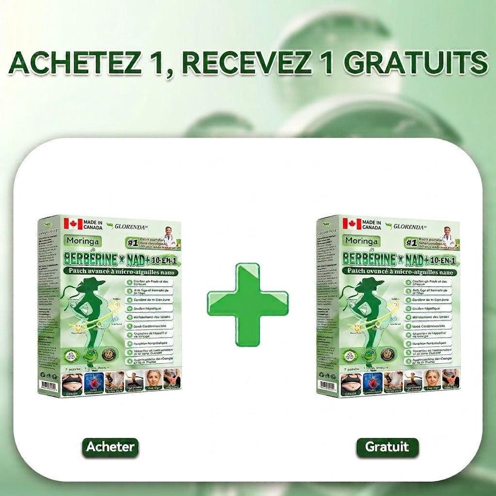 Patch Microneedle Avancé Amelovi® Moringa- Berberine- NAD+ 10 en 1 Nano 🇨🇦